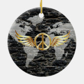 Wereldvrede Keramisch Ornament (Achterkant)