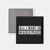 Wereldvrede Magneet (Voorkant / Achterkant)