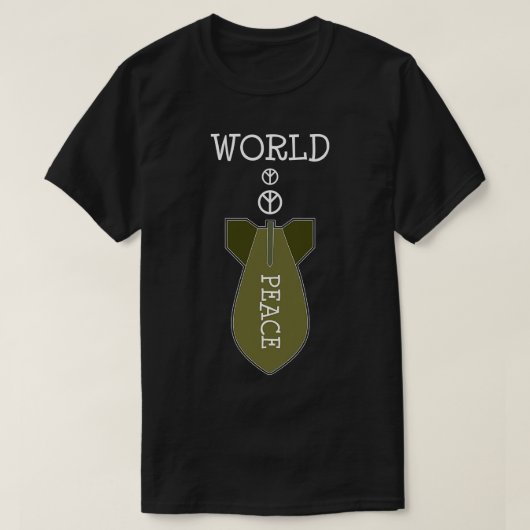 Wereldvrede nr. 1 t-shirt (Design voorkant)