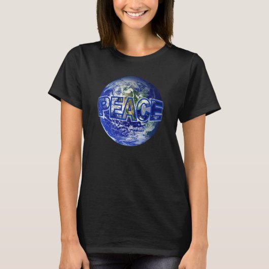 Wereldvrede op aarde Vredesliefdeseenheid Respect T-shirt (Voorkant)