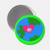 Wereldvrede Pistache Magneet (Voorkant / Achterkant)