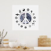 Wereldvrede Poster (Keuken)