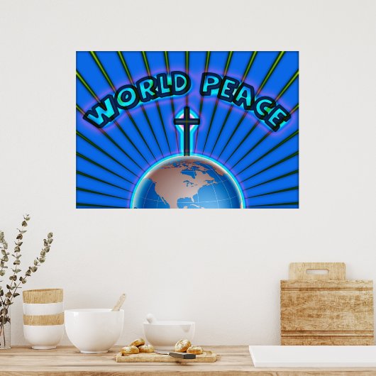 WERELDVREDE POSTER (Keuken)