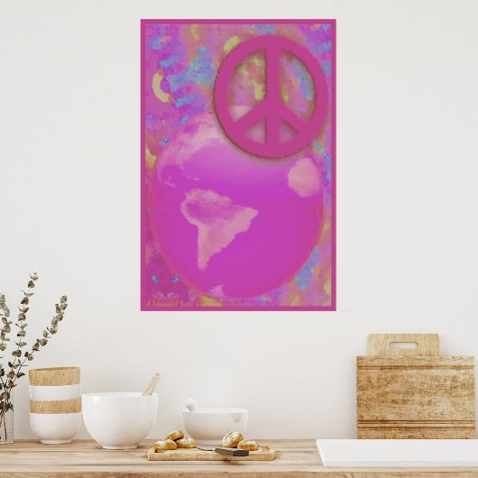 WERELDVREDE POSTER (Keuken)