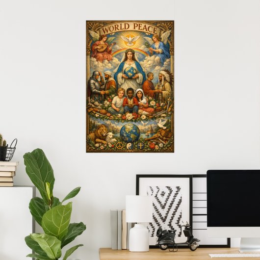 WERELDVREDE POSTER (Thuiskantoor)