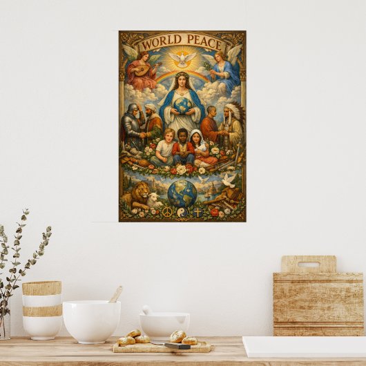 WERELDVREDE POSTER (Keuken)