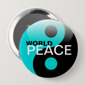 wereldvrede ronde button 4,0 cm (Voorkant /achterkant)