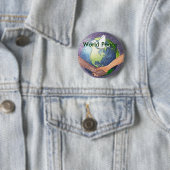 Wereldvrede Ronde Button 5,7 Cm (In situ)