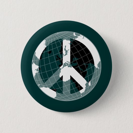 Wereldvrede Ronde Button 5,7 Cm (Voorkant)