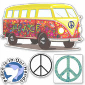 Wereldvrede stickers (Voorkant)