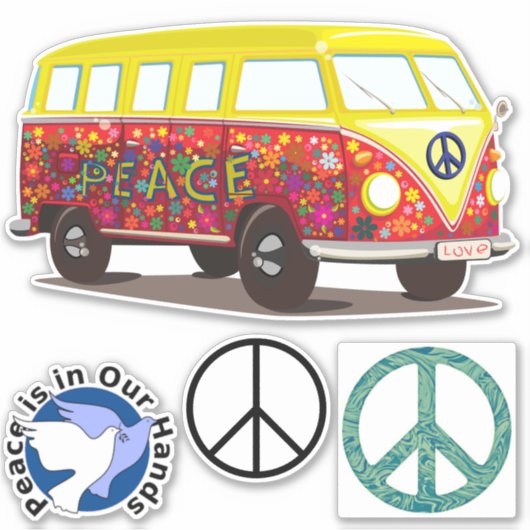 Wereldvrede stickers (Voorkant)