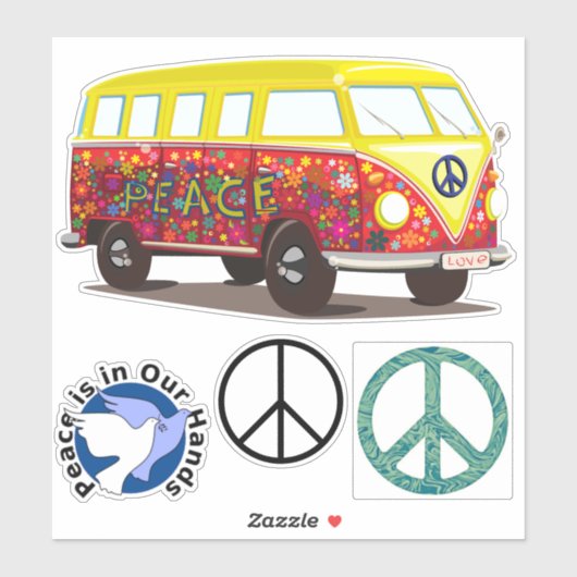 Wereldvrede stickers (Vel)