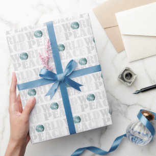 Wereldvrede stijlvol chic modern eenvoudig cadeaupapier