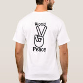 Wereldvrede T-shirt (Achterkant)