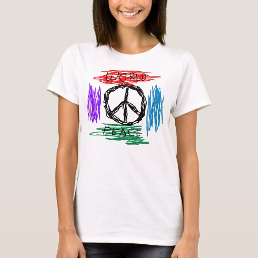 wereldvrede t-shirt (Voorkant)