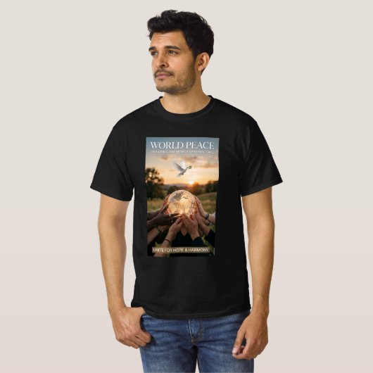 Wereldvrede T-shirt (Voorkant volledig)
