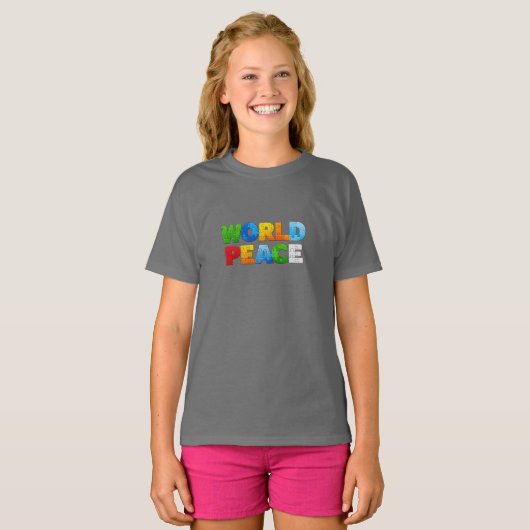 Wereldvrede T-shirt (Voorkant volledig)