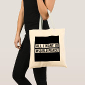 Wereldvrede tote bag (Voorkant (product))