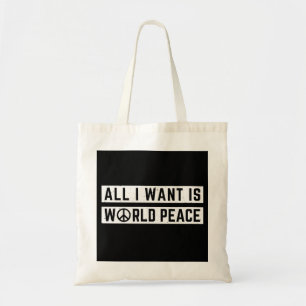 Wereldvrede  tote bag