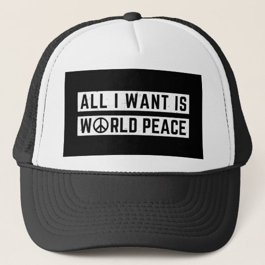 Wereldvrede Trucker Pet (Voorkant)
