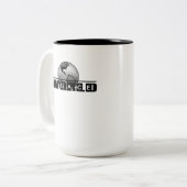 Wereldvrede Tweekleurige Koffiemok (Voorkant links)