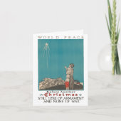 Wereldvrede voor Kerstmis Feestdagen Kaart (Voorkant)
