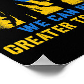 Wereldvrede we kunnen samen een grotere rol spelen poster (Hoek)