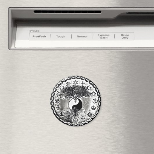 Wereldvrede Yin Yang Magneet (Insitu (Vaatwasser))