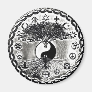 Wereldvrede Yin Yang Magneet