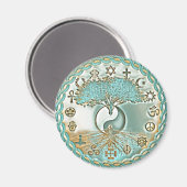 Wereldvrede Yin Yang Magneet (Voorkant / Achterkant)