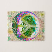 Wereldvredesboom voor het leven legpuzzel (Horizontaal)