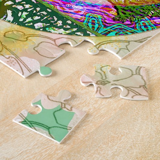 Wereldvredesboom voor het leven legpuzzel (Zijkant)