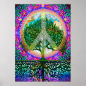 Wereldvredesboom voor het leven poster (Voorkant)