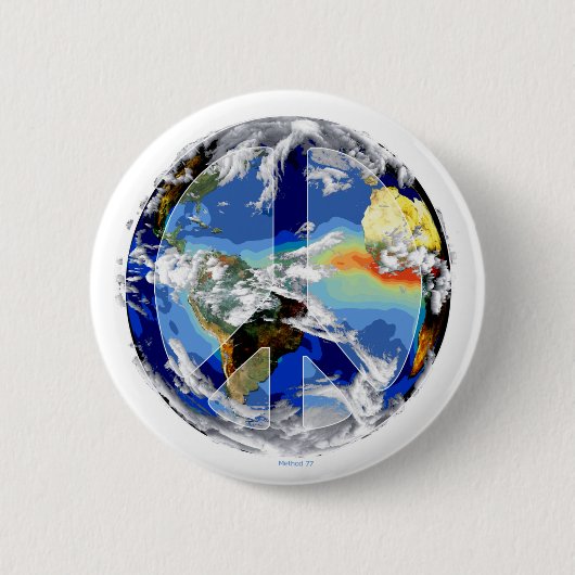 WereldvredesButton Ronde Button 5,7 Cm (Voorkant)