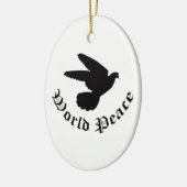 Wereldvredesdag Keramisch Ornament (Links)