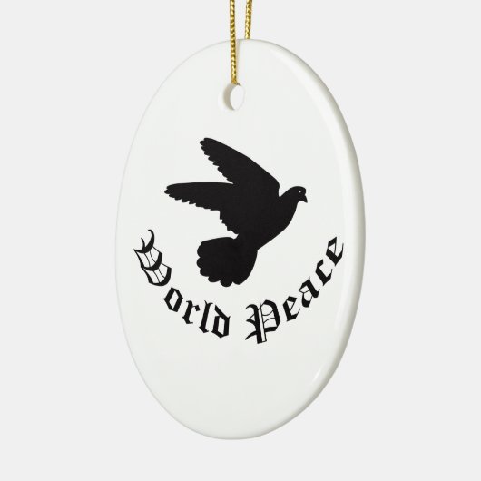 Wereldvredesdag Keramisch Ornament (Links)