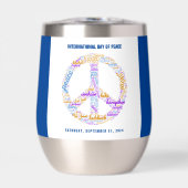 Wereldvredesdag Vredesbord Woordwolk (Voorkant)