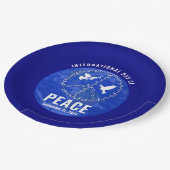 Wereldvredesduiven Vrede op Aardedag Vredesbord Papieren Bordje (Gekanteld)
