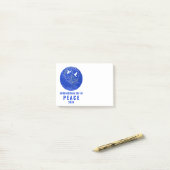 Wereldvredesduiven Vrede op Aardedag Vredesbord Post-it® Notes (Op bureau)