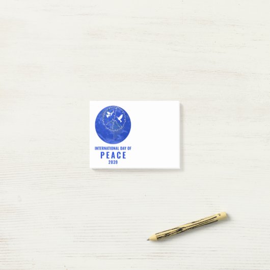 Wereldvredesduiven Vrede op Aardedag Vredesbord Post-it® Notes (Op bureau)