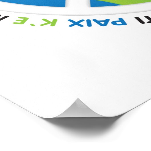 Wereldvredesgebarentaal Poster (Hoek)