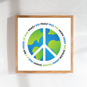 Wereldvredesgebarentaal Poster