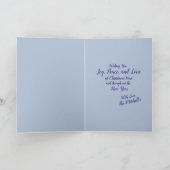 Wereldvredesgevouwen Wenskaart Feestdagen Kaart (Binnen)