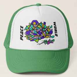 Wereldvredeshoed Trucker Pet