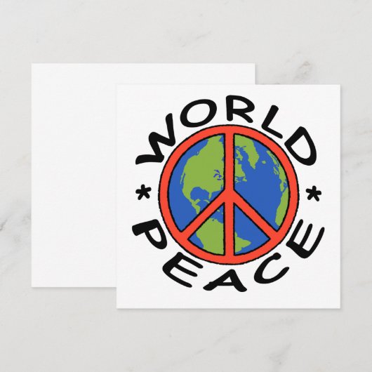 WereldvredesKaart (Voorkant / Achterkant)