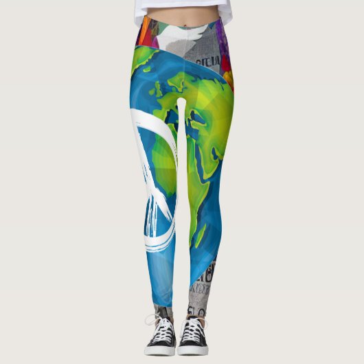 WereldvredesLeggings Leggings (Voorkant)