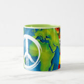 WereldvredesMok Tweekleurige Koffiemok (Center)