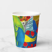 Wereldvredespapieren bekertjes papieren bekers (Achterkant)