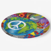 Wereldvredespapieren Borden Papieren Bordje (Gekanteld)