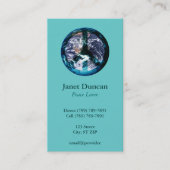 Wereldvredesprofielkaart Visitekaartje (Voorkant)